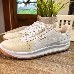 Puma California Exotic Trainer Low Top Whisper Gold Shoes Women's 9.5